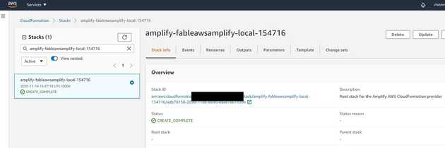 amplify cloudformation